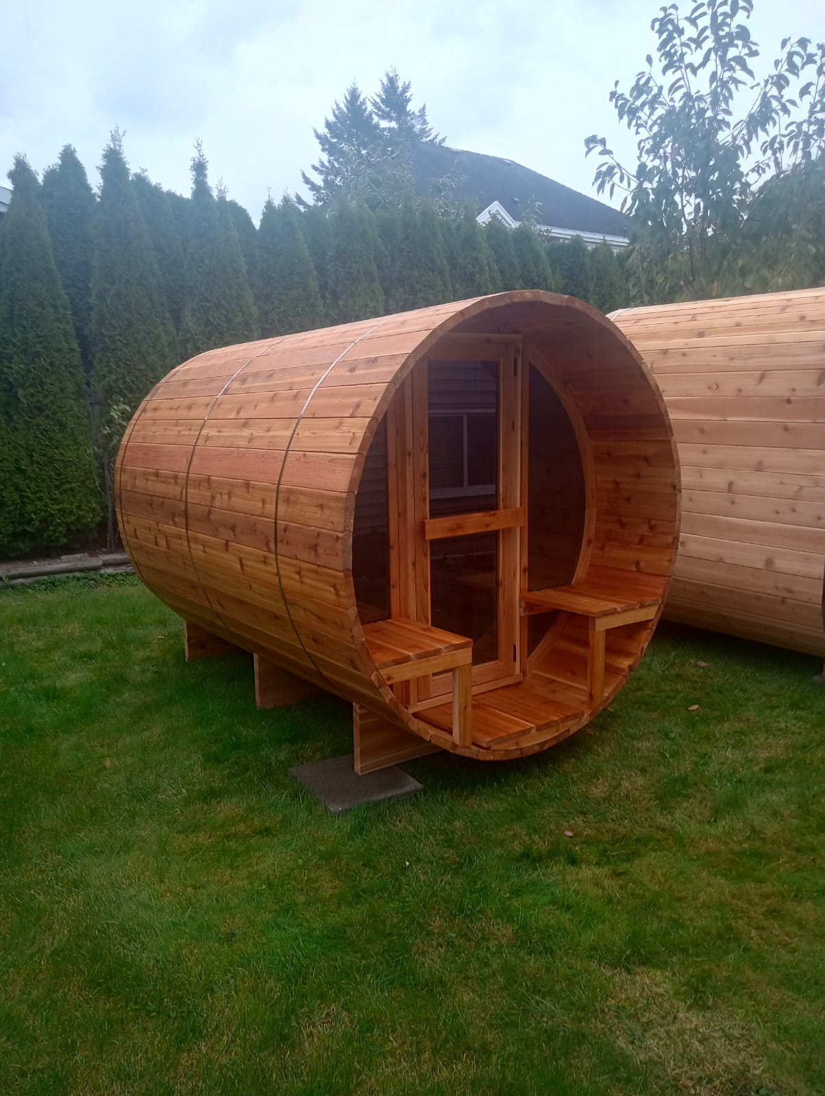 Froggy View - Sauna Barrel - 8 ft - Image 3